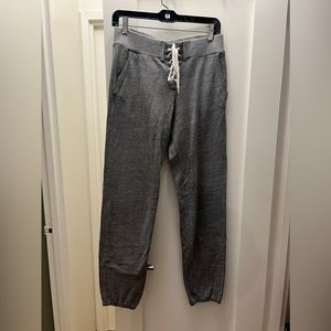 Monrow Grey Lace Up Sweatpants